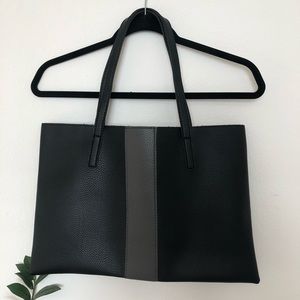 Vince Camuto Black Vegan Leather Tote